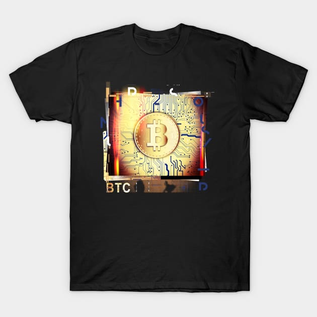 BTC Crypto Bitcoin T-Shirt by remixer2020